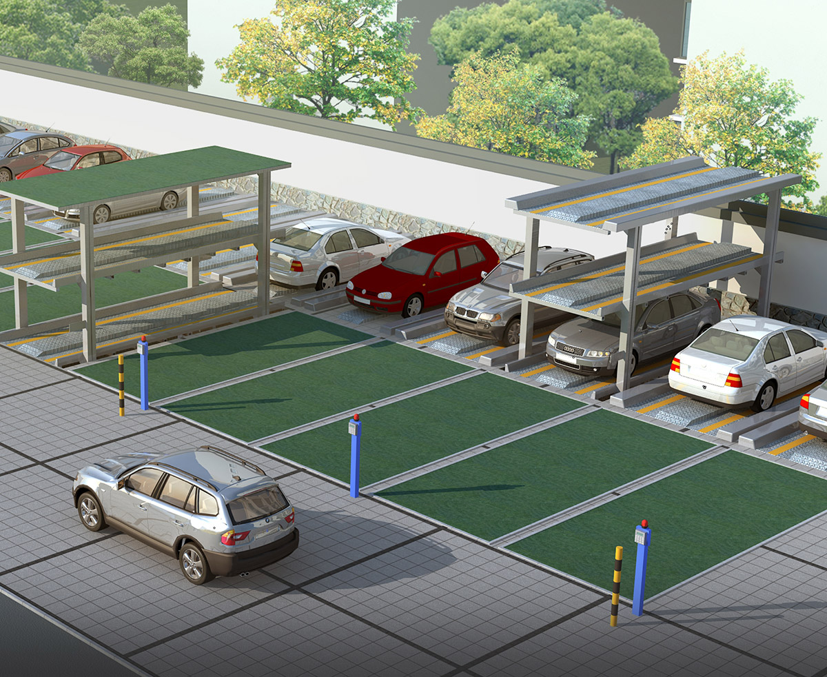 北川機(jī)械車(chē)位PJS2-D1二層地坑式簡(jiǎn)易升降立體停車(chē)設(shè)備