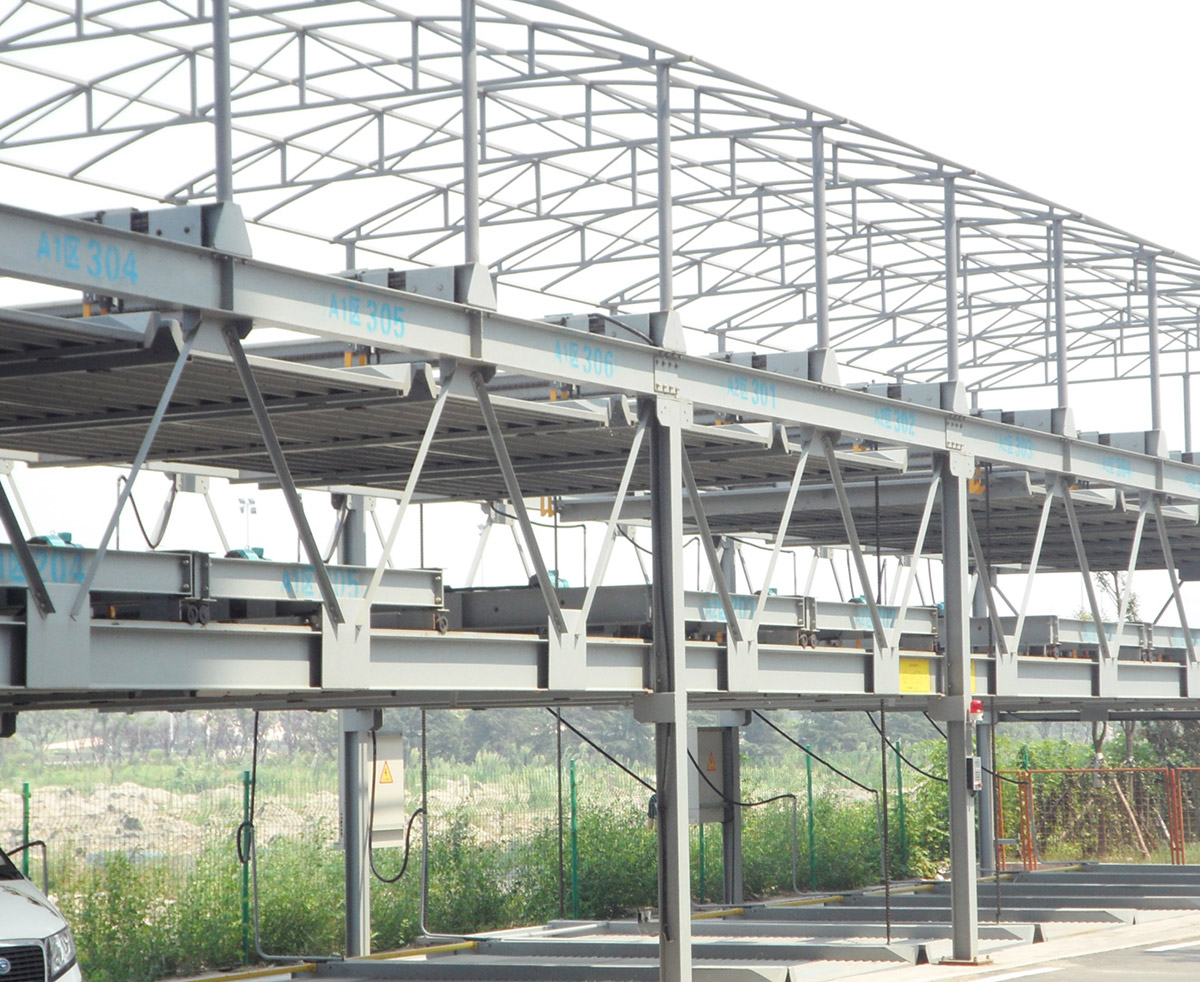 北川機(jī)械車(chē)位PSH3三層升降橫移立體停車(chē)設(shè)備